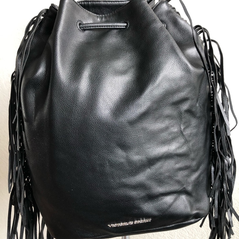 Victoria’s Secret faux leather fringe backpack 💟